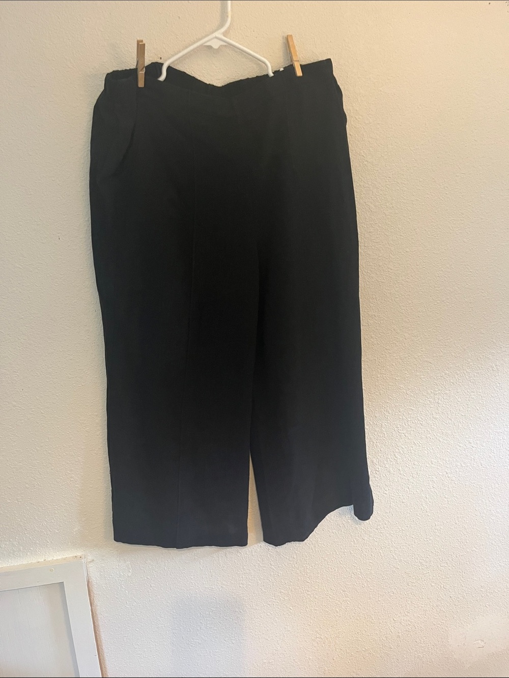 Simply Vera Vera Wang Black Wide-Leg Pants L